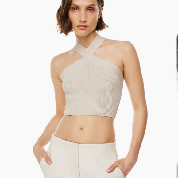 Aritzia Babaton Sculpt Knit Criss Cross Tank - Picture 1 of 4